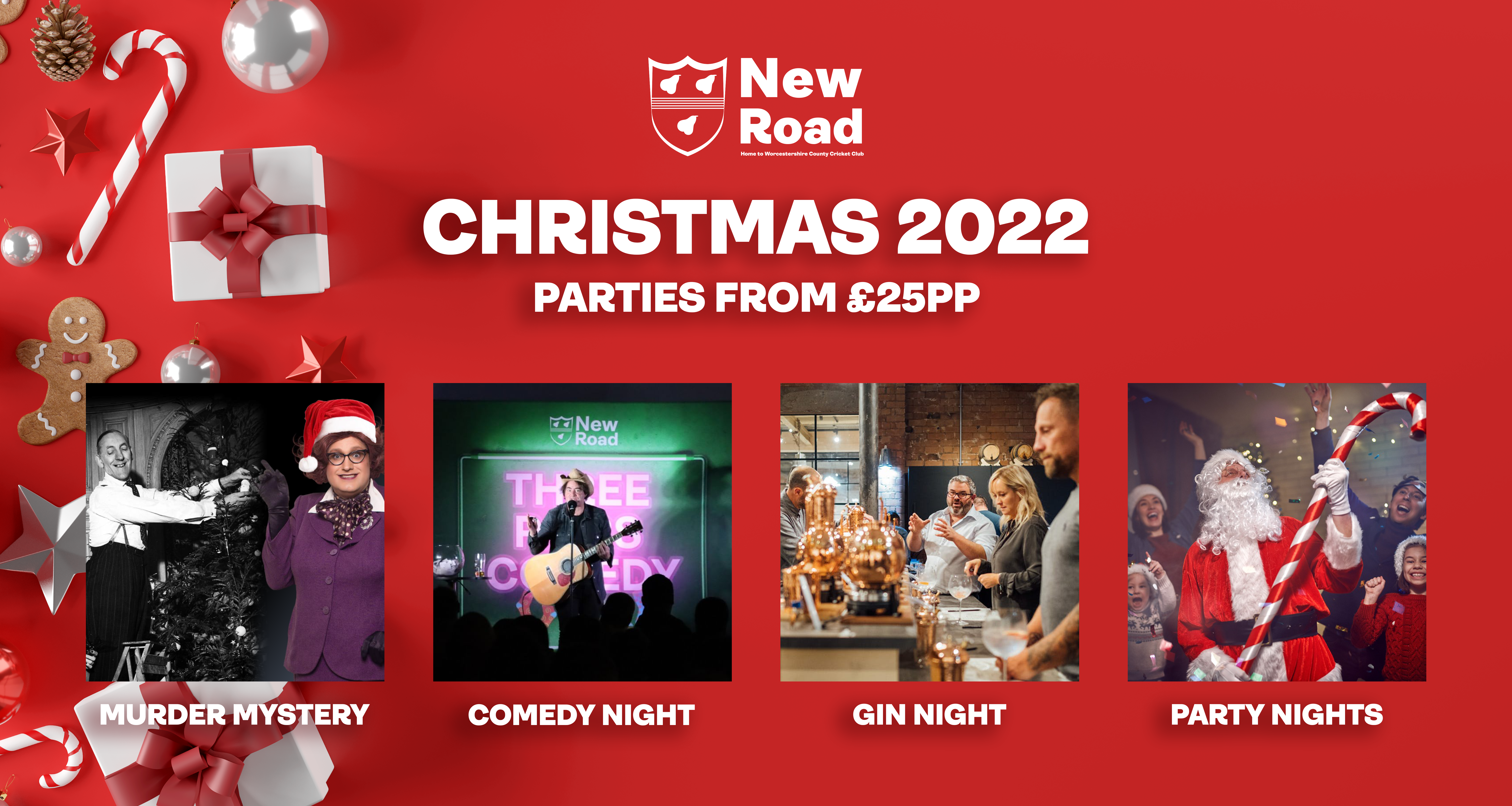Christmas party details for the cricket club