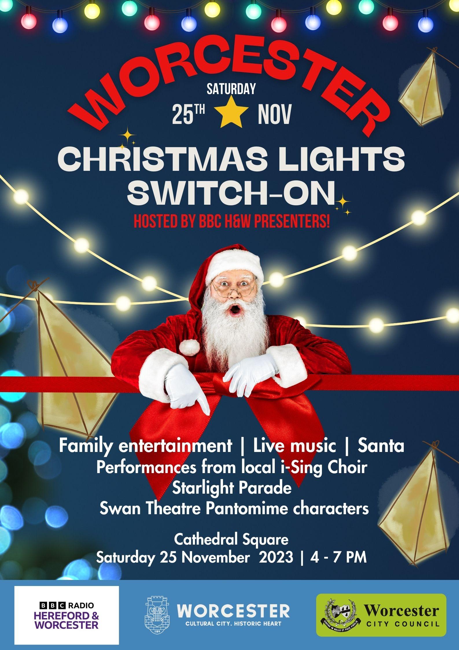 Worcester Christmas Lights Switch On 2023! Visit Worcester