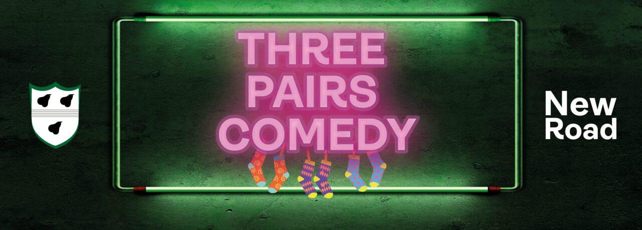 Three pairs comedy banner