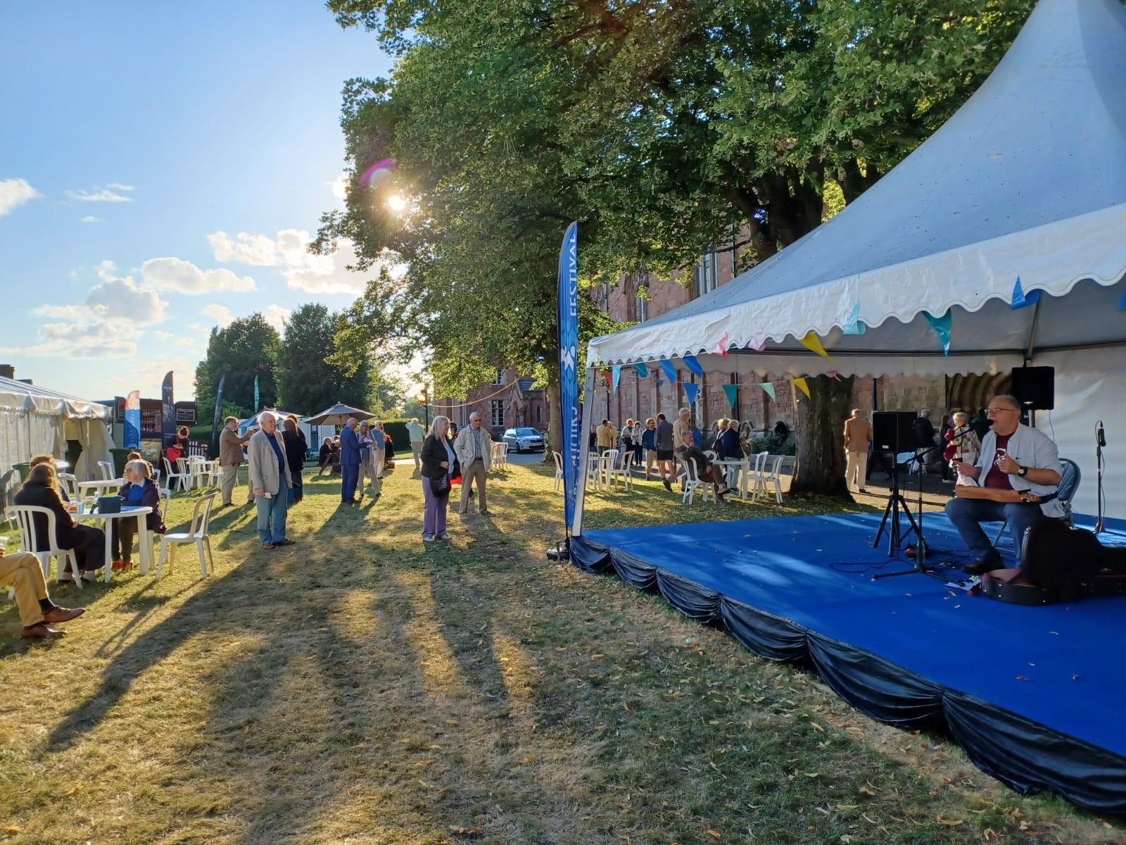 Band stage in a park