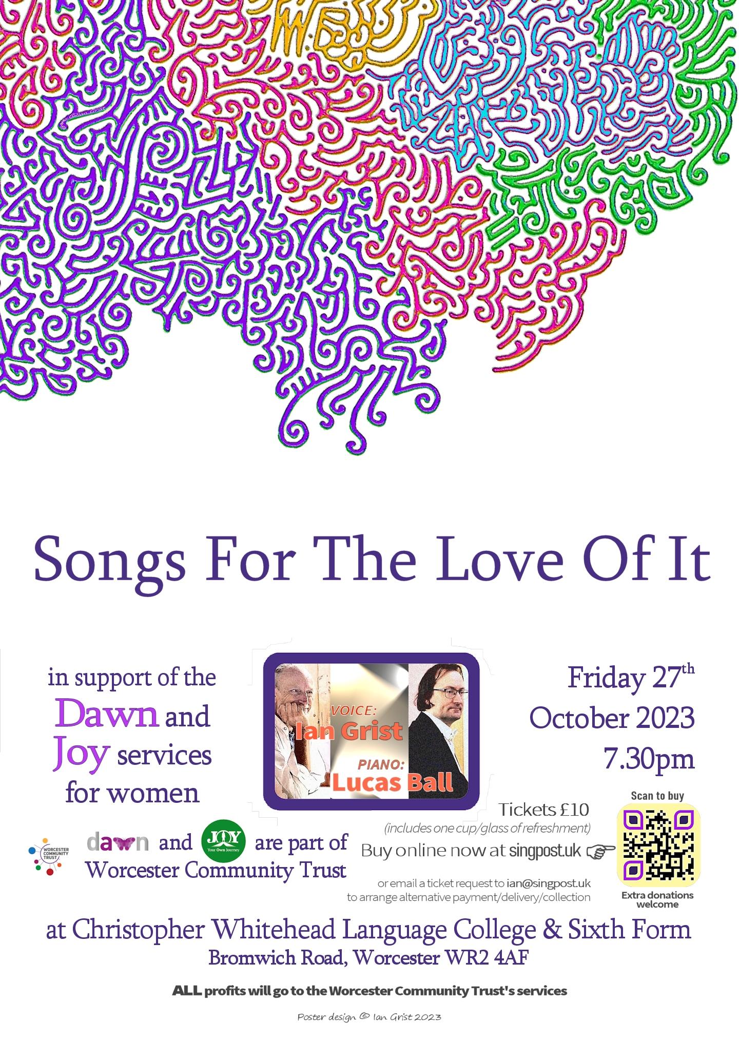 Songs for the love of it poster