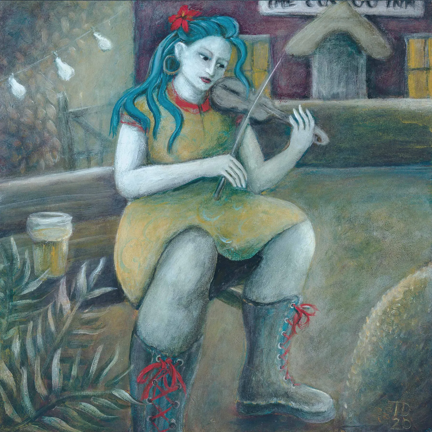 Girl playing violin