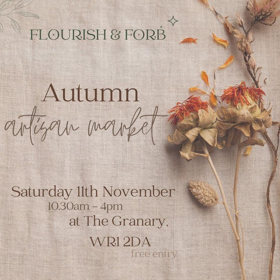 Autumn artisan market poster