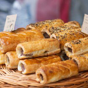 pile of sausage rolls