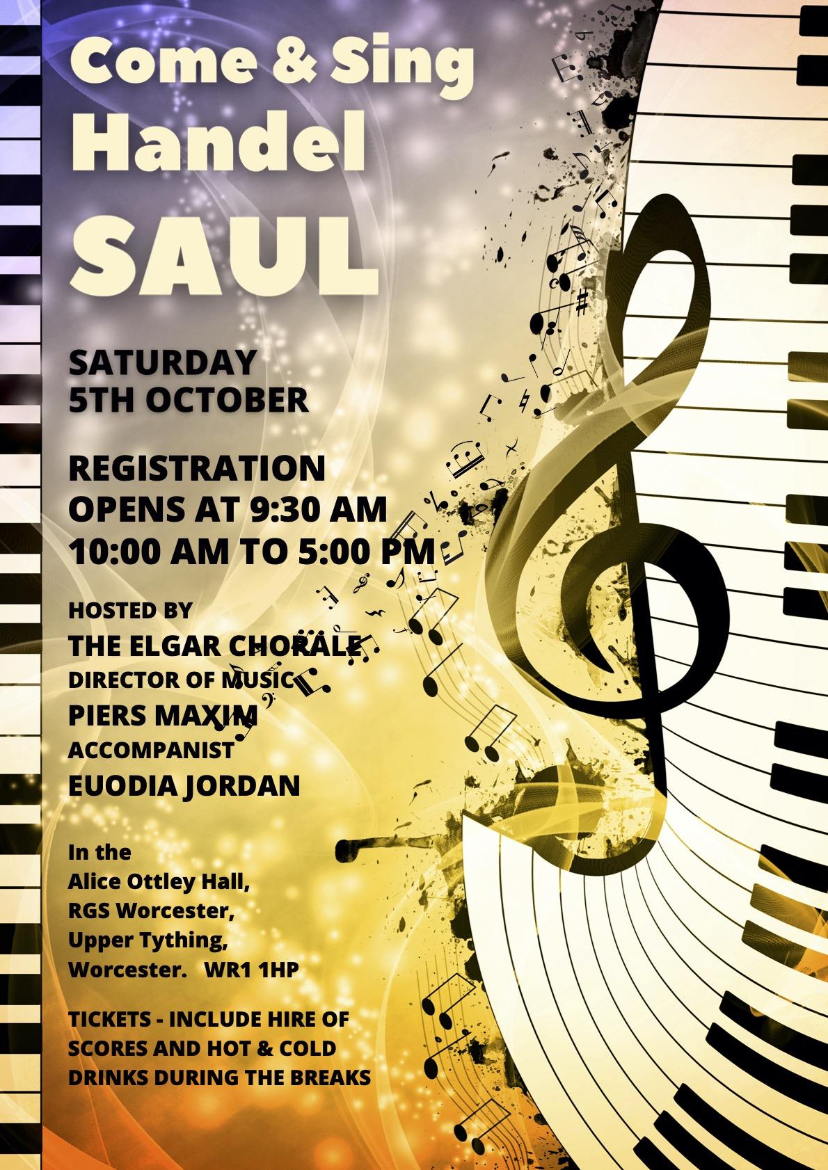 Poster with music notes